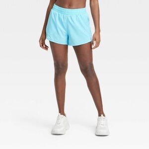 All In Motion Women's Run Shorts Light Blue 3 Inseam Size XL